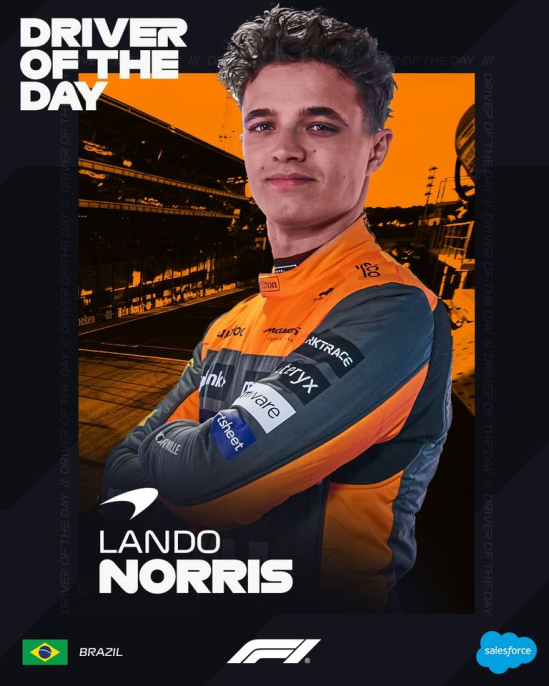 Driver of the day - F1- Brazil - Lando Norris