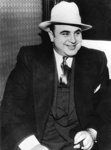 portrait of gangster al capone